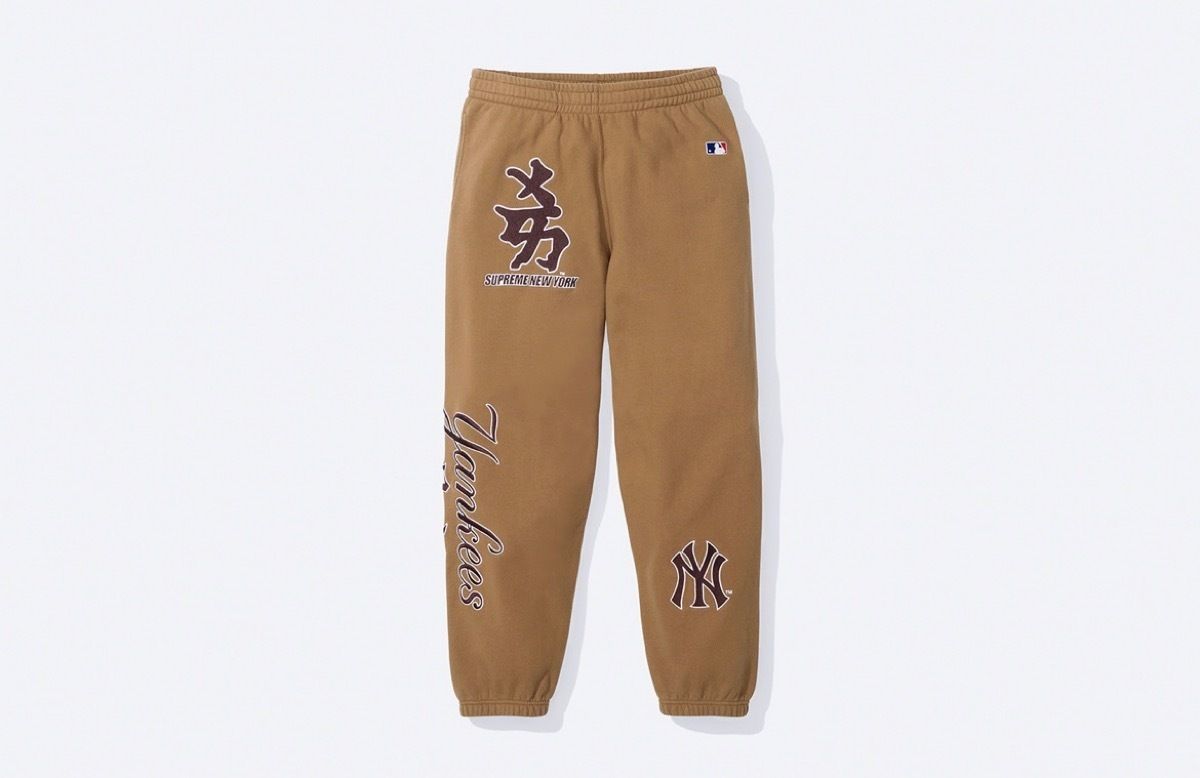 Supreme new york yankees kanji パーカー スウェットパンツ