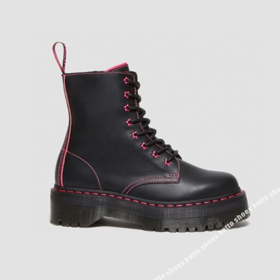 Dr Martens☆JADON II STAR☆厚底☆BLACK+CLASH PINK (Dr.Martens 