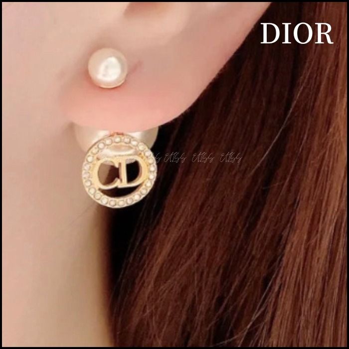 レシートありdior 新品未使用 CLAIR D LUNE ピアス レジンパール - www ...