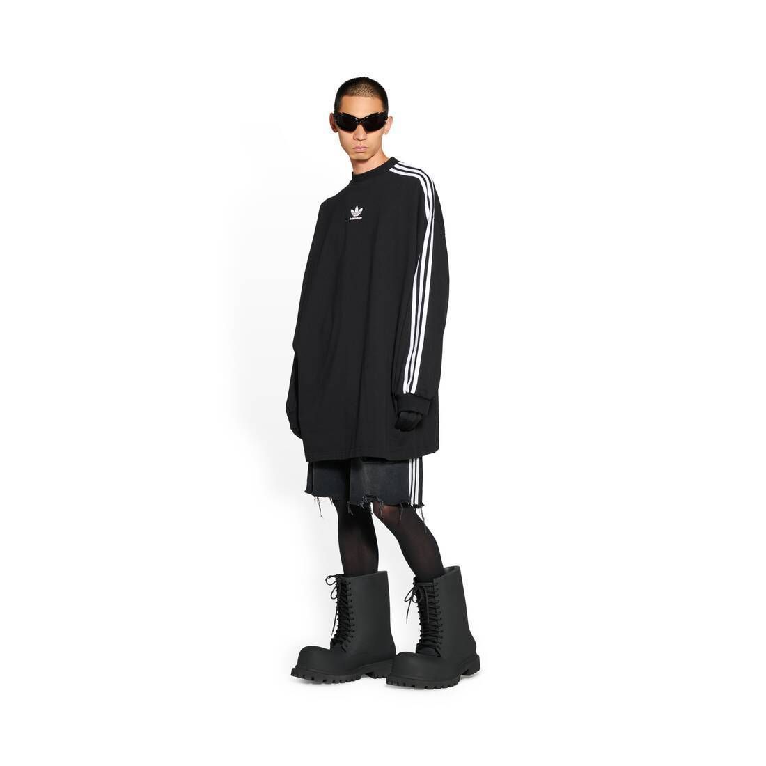 国内即発【BALENCIAGA】BALENCIAGA / ADIDAS ロング Tシャツ ...