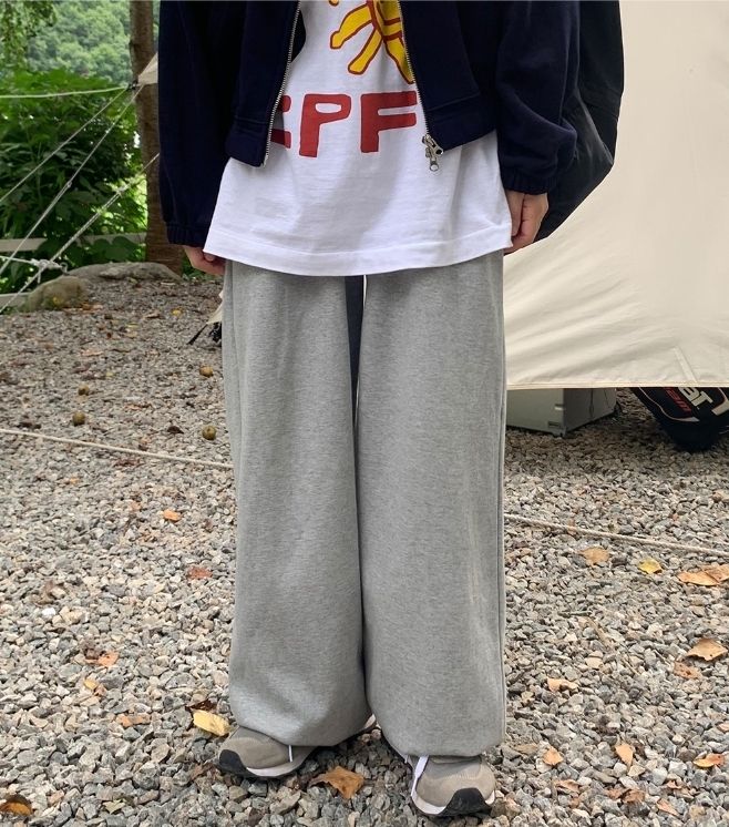【BAON】[unisex] Ponte Wide Jogger Training Pants BAON】[unisex] Ponte Wide Jogger Training Pants (BAON/パンツ