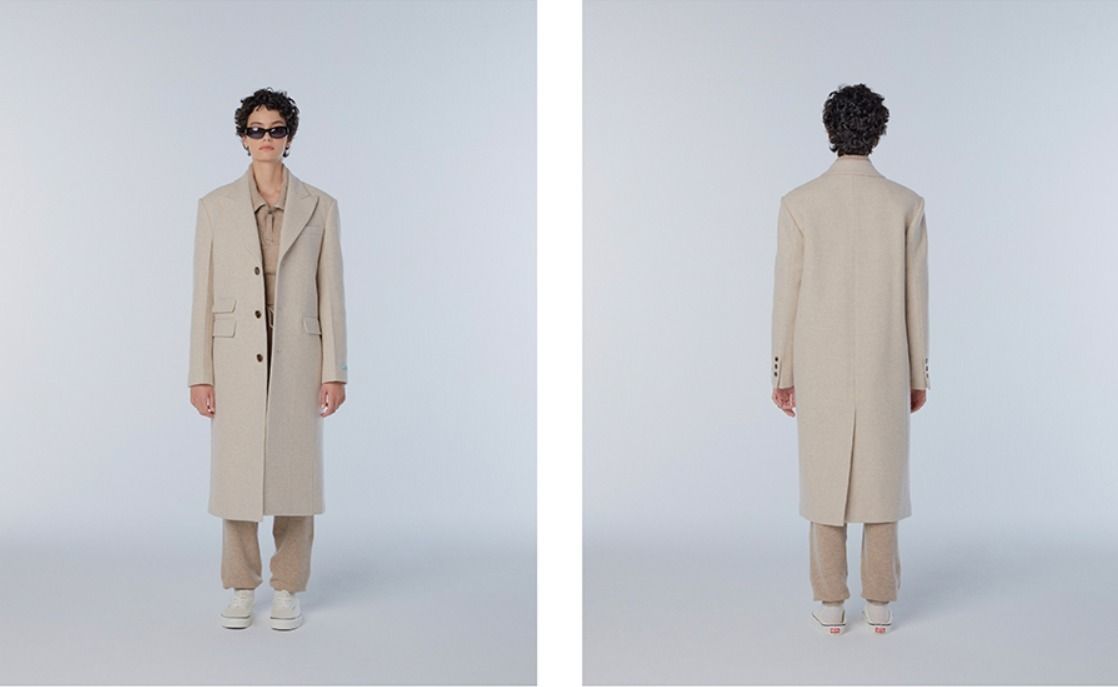 ☆関税込☆INSTANTFUNK☆Single-breasted alpaca-blend coat
