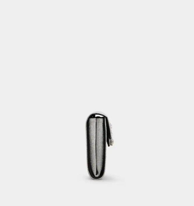 [Roger Vivier] ファブリックフラワーストラスバックル クラッチ Roger Vivier] ファブリックフラワーストラスバックル クラッチ