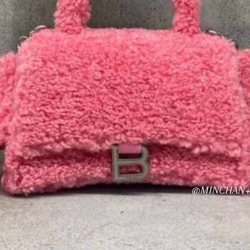 【BALENCIAGA】FURRY HOURGLASS スモール ハンドバッグ BALENCIAGA】FURRY HOURGLASS スモール ハンドバッグ