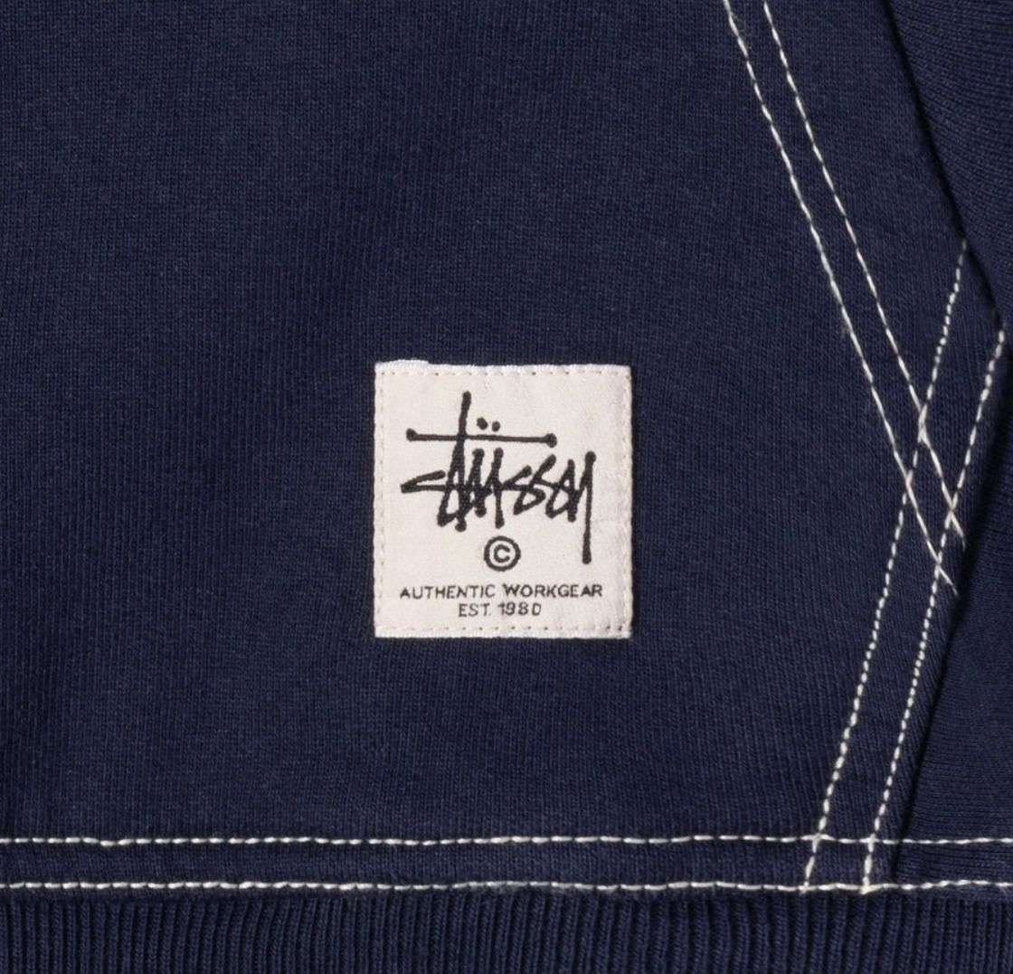 ☆関税込☆Stussy☆CONTRAST STITCH LABEL HOODIE☆パーカー