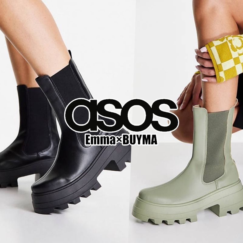 ASOS】エイダ チャンキー チェルシー ブーツ 送料込 (ASOS/ショート ...