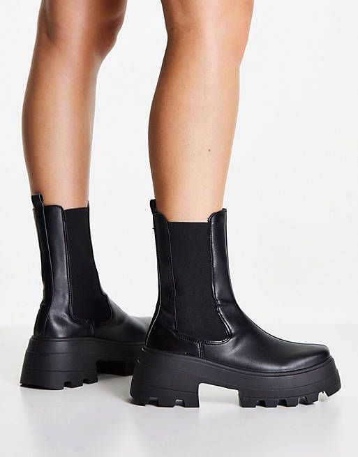 ASOS】エイダ チャンキー チェルシー ブーツ 送料込 (ASOS/ショート ...