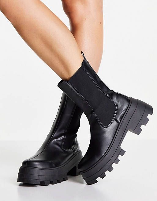 ASOS】エイダ チャンキー チェルシー ブーツ 送料込 (ASOS/ショート ...