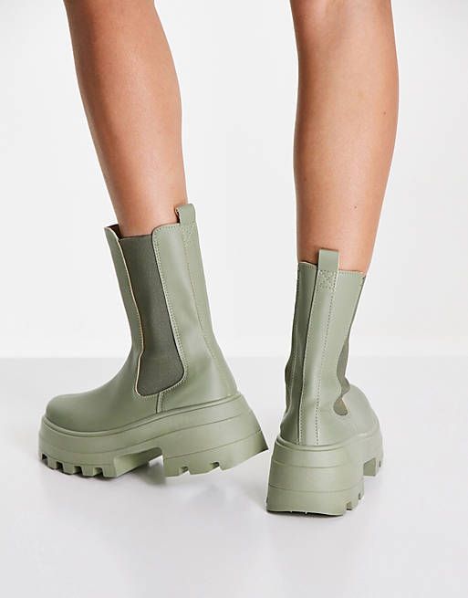 ASOS】エイダ チャンキー チェルシー ブーツ 送料込 (ASOS/ショート ...