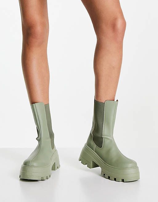 ASOS】エイダ チャンキー チェルシー ブーツ 送料込 (ASOS/ショート ...