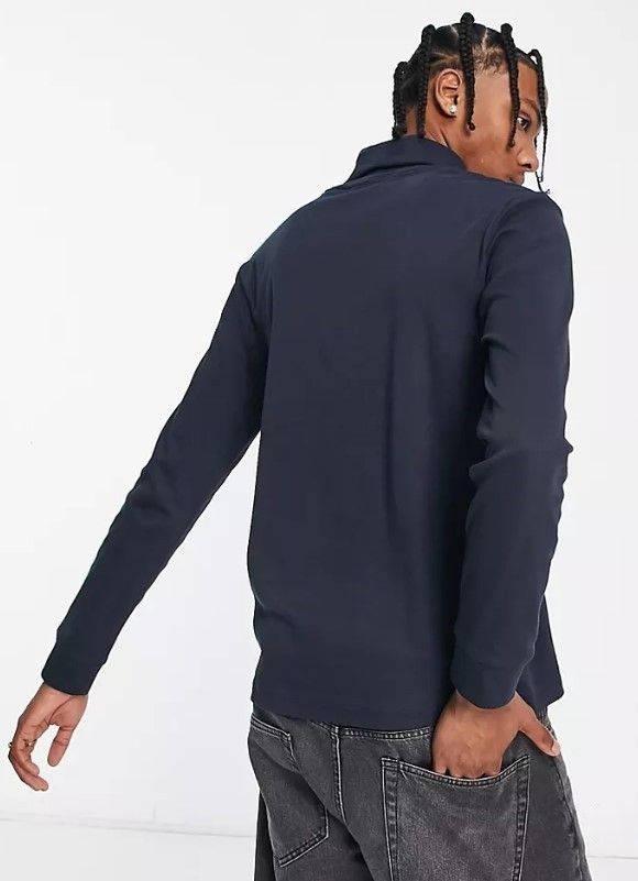 【Hugo Boss】Derollo ロゴ入り ロールネック 長袖 Tシャツ ♪ Hugo Boss】Derollo ロゴ入り ロールネック 長袖 Tシャツ