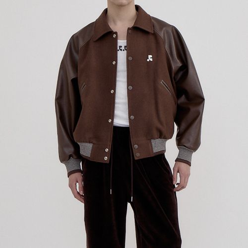 ☆韓国人気☆Rest&Recreation☆RR LOGO WOOL BOMBER JACKET