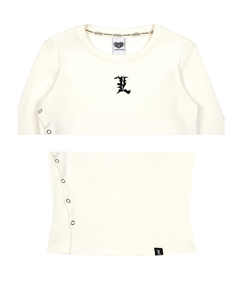 LUV IS TRUE★韓国★人気★VL L LOGO TEE ロンＴ 2色/追跡あり LUV IS TRUE☆韓国☆人気☆VL L LOGO TEE ロンT 2色/追跡あり