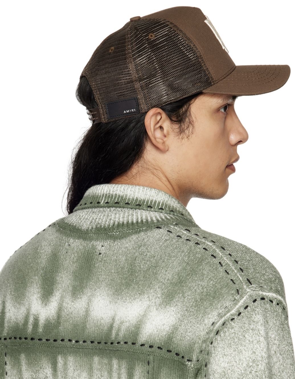 AMIRI ロゴ エンブロイダリー コットン&メッシュ キャップ 人気