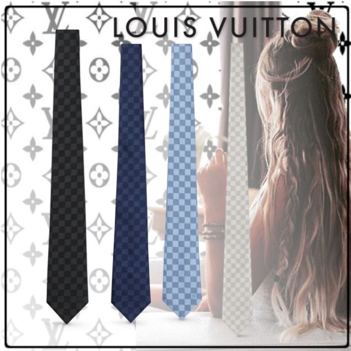 Louis Vuitton クラヴァット ダミエ クラシック 8CM ネクタイ (Louis