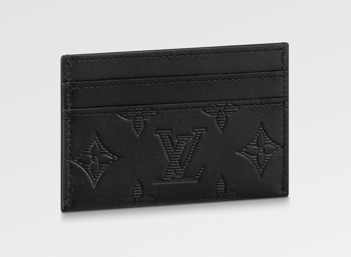 無料配達 LOUIS VUITTON ポルト・カルト・ダブル モノグラム・シャドウ 小物