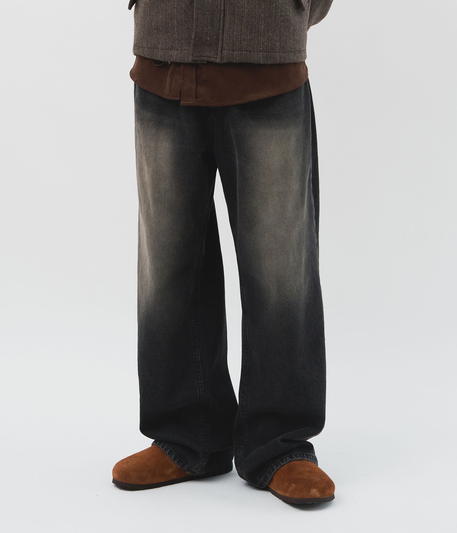 HI FI FNK】Sand Dark Wide Jeans (HI FI FNK/デニム・ジーパン