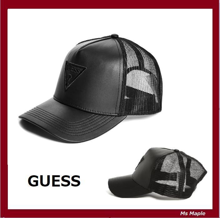 【激安通販 オンラインショップ】日用品 GUESS】三角ロゴ刺繍入☆メッシュトラッカーハット♪ (Guess 帽子