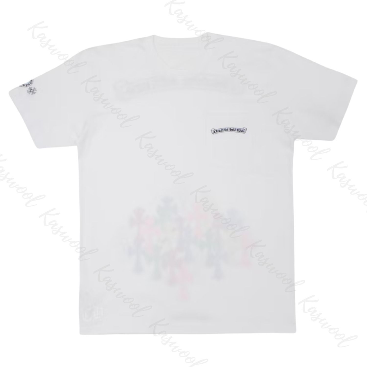 CHROME HEARTS クロムハーツ Multicolor Script Cross Tシャツ CHROME HEARTS クロムハーツ Multicolor Script Cross Tシャツ