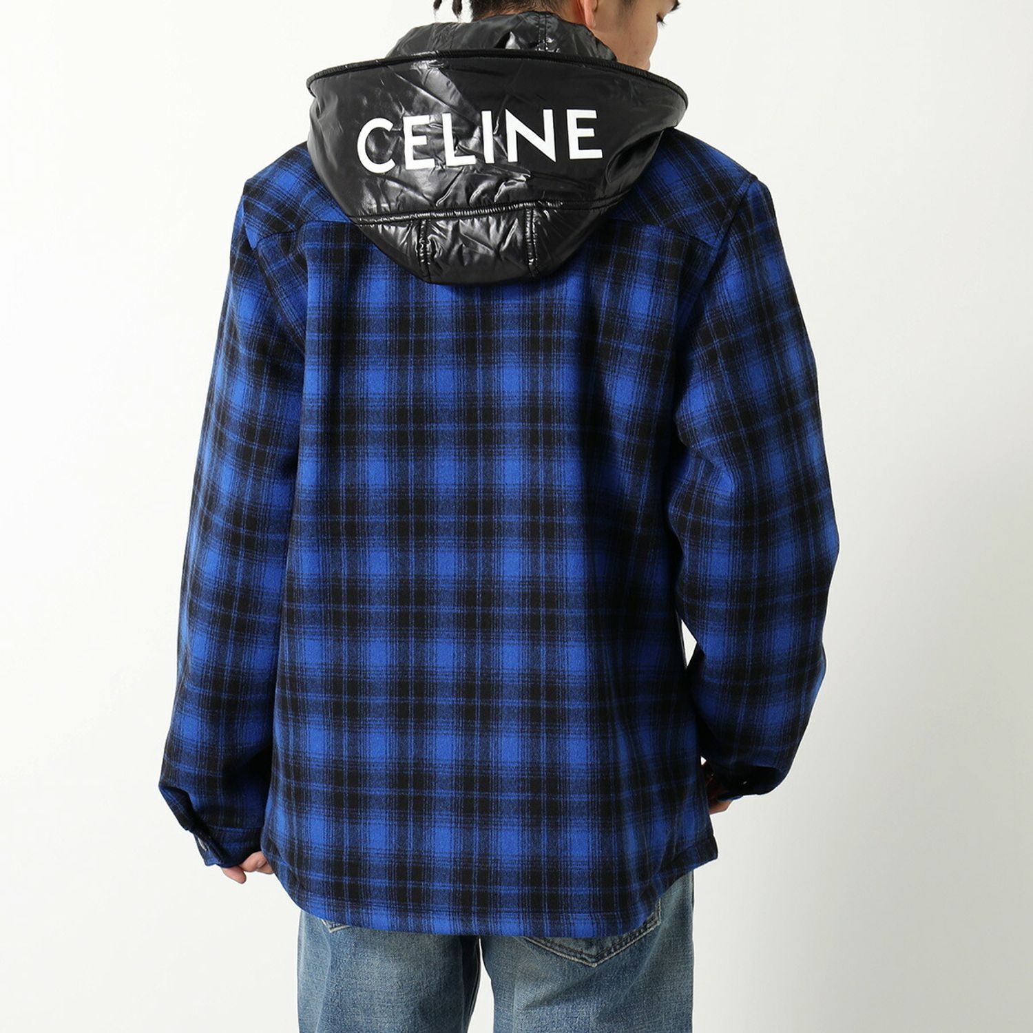 celine checkered hoodie