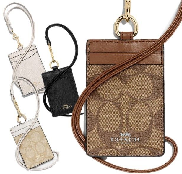 Coach シグネチャー パスケース IDケース ストラップ取り外し可