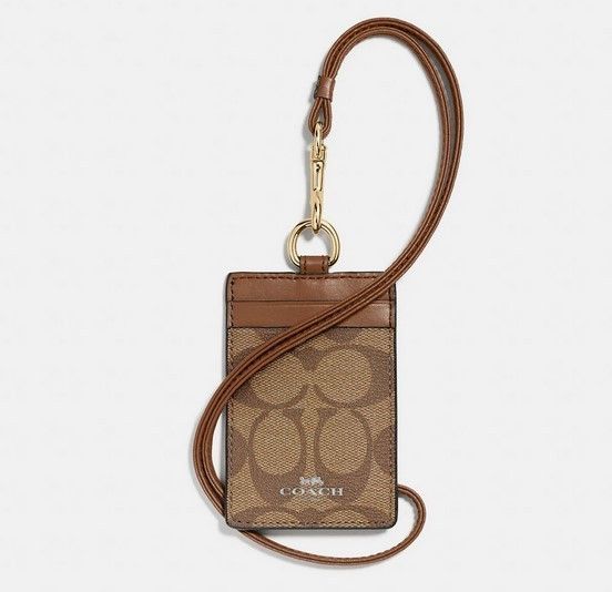 Coach シグネチャー パスケース IDケース ストラップ取り外し可 Coach シグネチャー パスケース IDケース ストラップ取り外し可