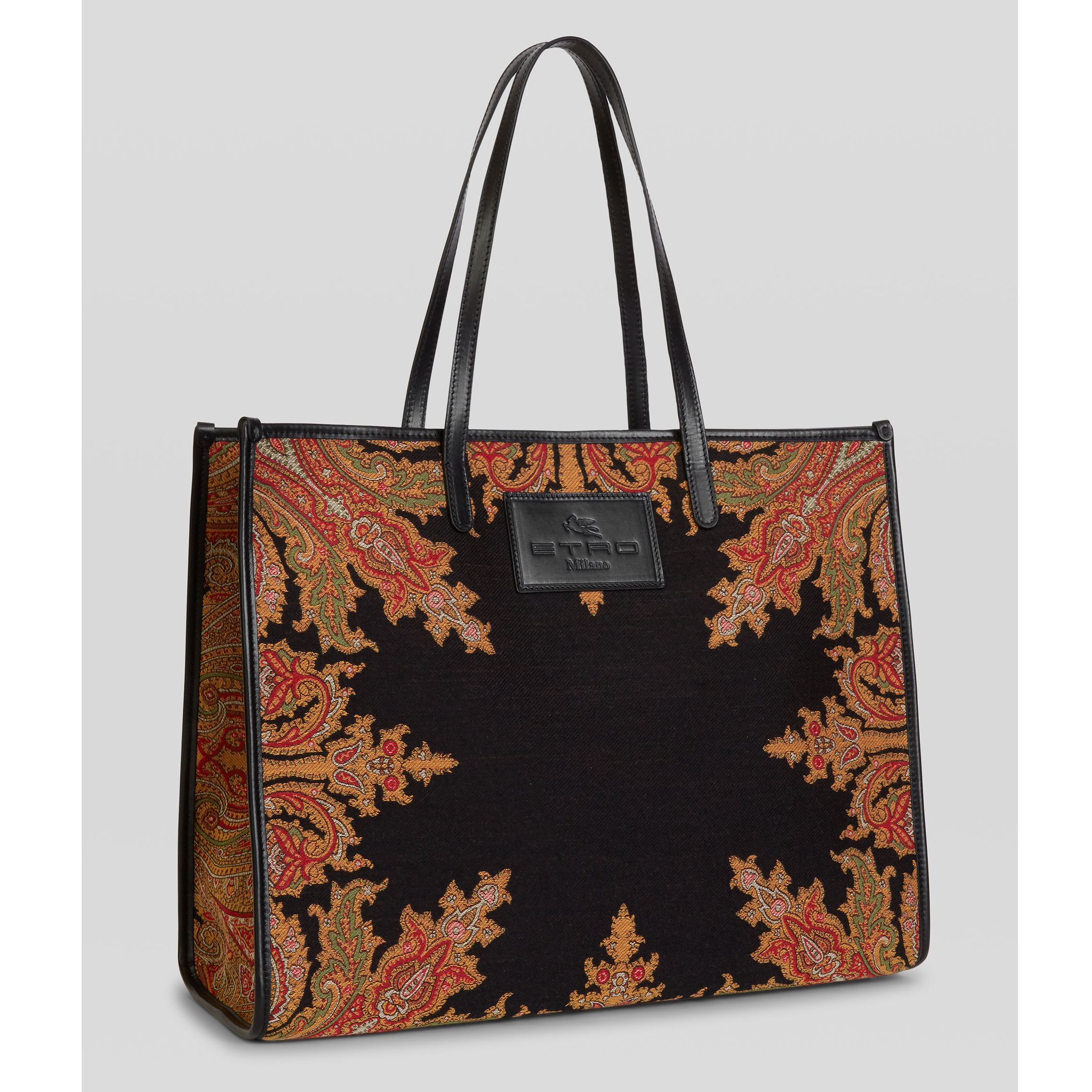 ETRO ペイズリー ジャガード トートバッグ ブラック (ETRO/ショルダー ETRO ペイズリー ジャガード トートバッグ ブラック (ETRO/ショルダー