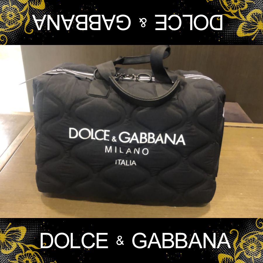 D&G】ドルガバ ボストンバッグ 旅行かばん キルティング生地 (Dolce