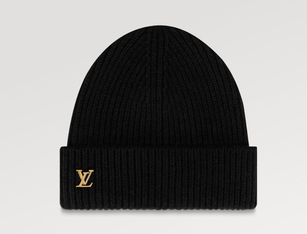 今期♪ LOUIS VUITTON ニット帽 ハット アクセサリーロゴ (Louis