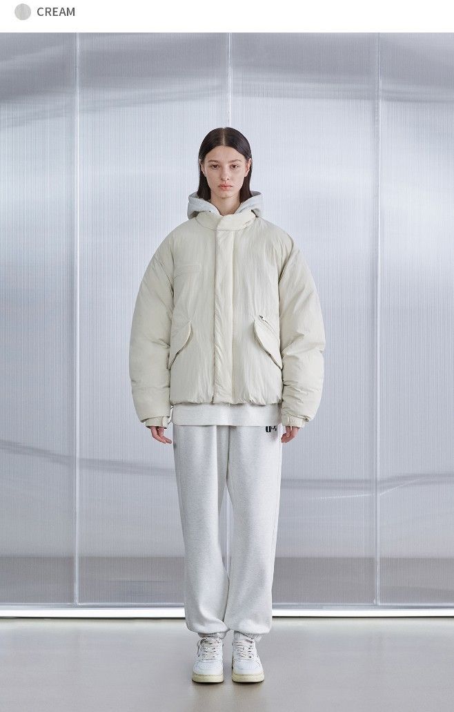 セブチホシ○CODEGRAPHY○RDS UTILITY DUCK DOWN SHORT PUFFER