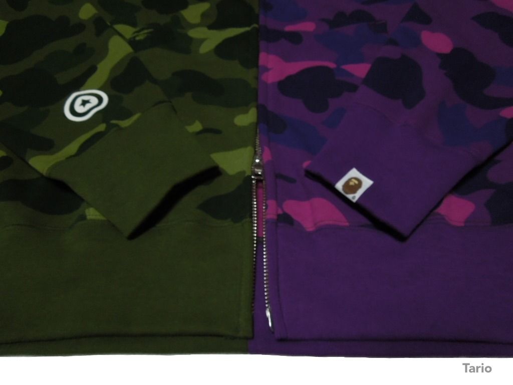 【A BATHING APE】SHARK FULL ZIP HOODIE バイカラー 緑紫 XL BAPE X ALPHA INDUSTRIES 】SHARK FULL ZIP HOODIE | bape.com