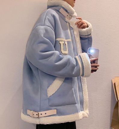 ジャケット スエード 裏ボア もこもこ カジュアル 全3色 韓国 ジャケット スエード 裏ボア もこもこ カジュアル 全3色 韓国