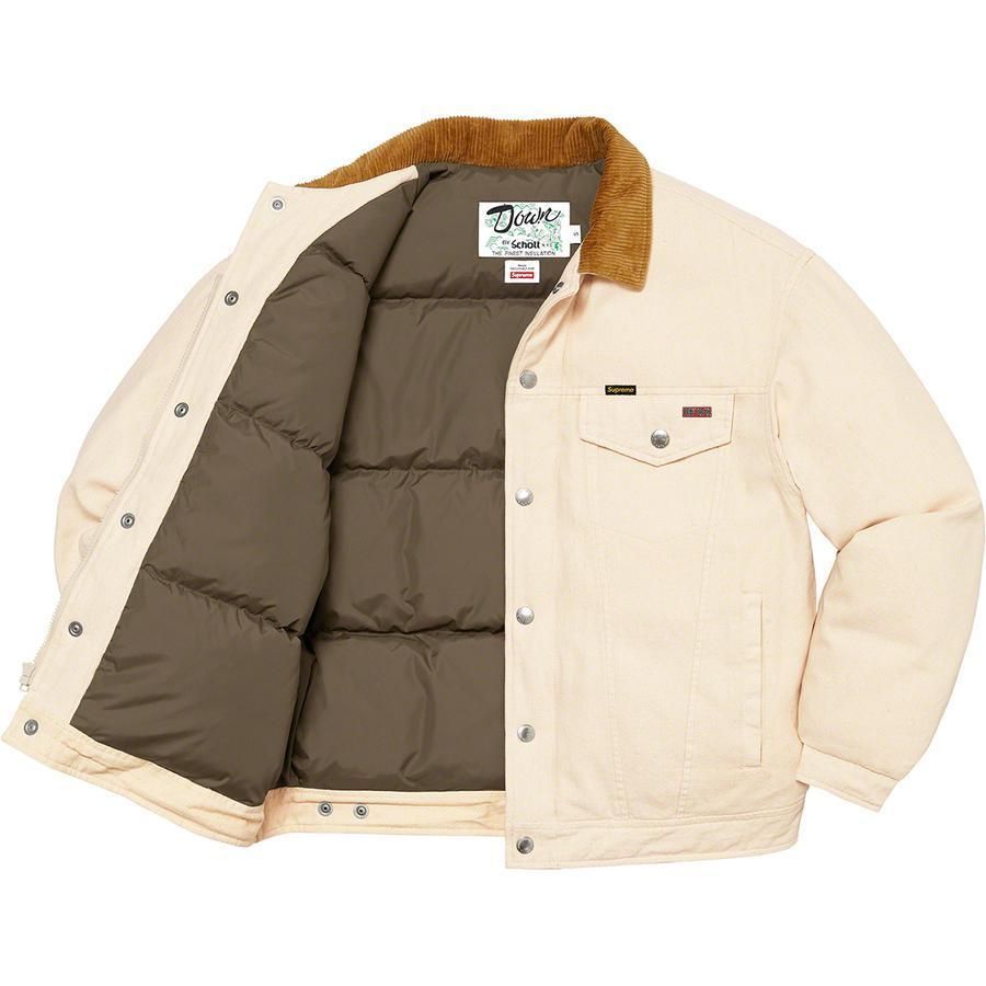 FW22 Supreme Schott Canvas Down Trucker Jacket (Supreme