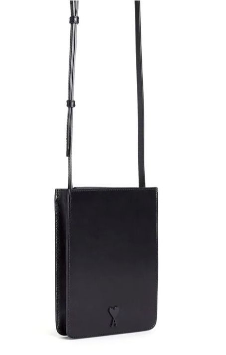 定価¥33550 Ami Paris スマホショルダー ポーチBlack 新品 - 通販