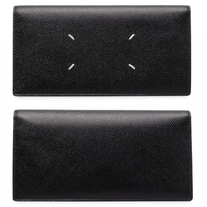 【国内発/関税＆送料込】MM6 Maison Margiela ◆ 2つ折り財布 国内発/関税/送料込】Maison Margiela 2つ折りフラップ長財布