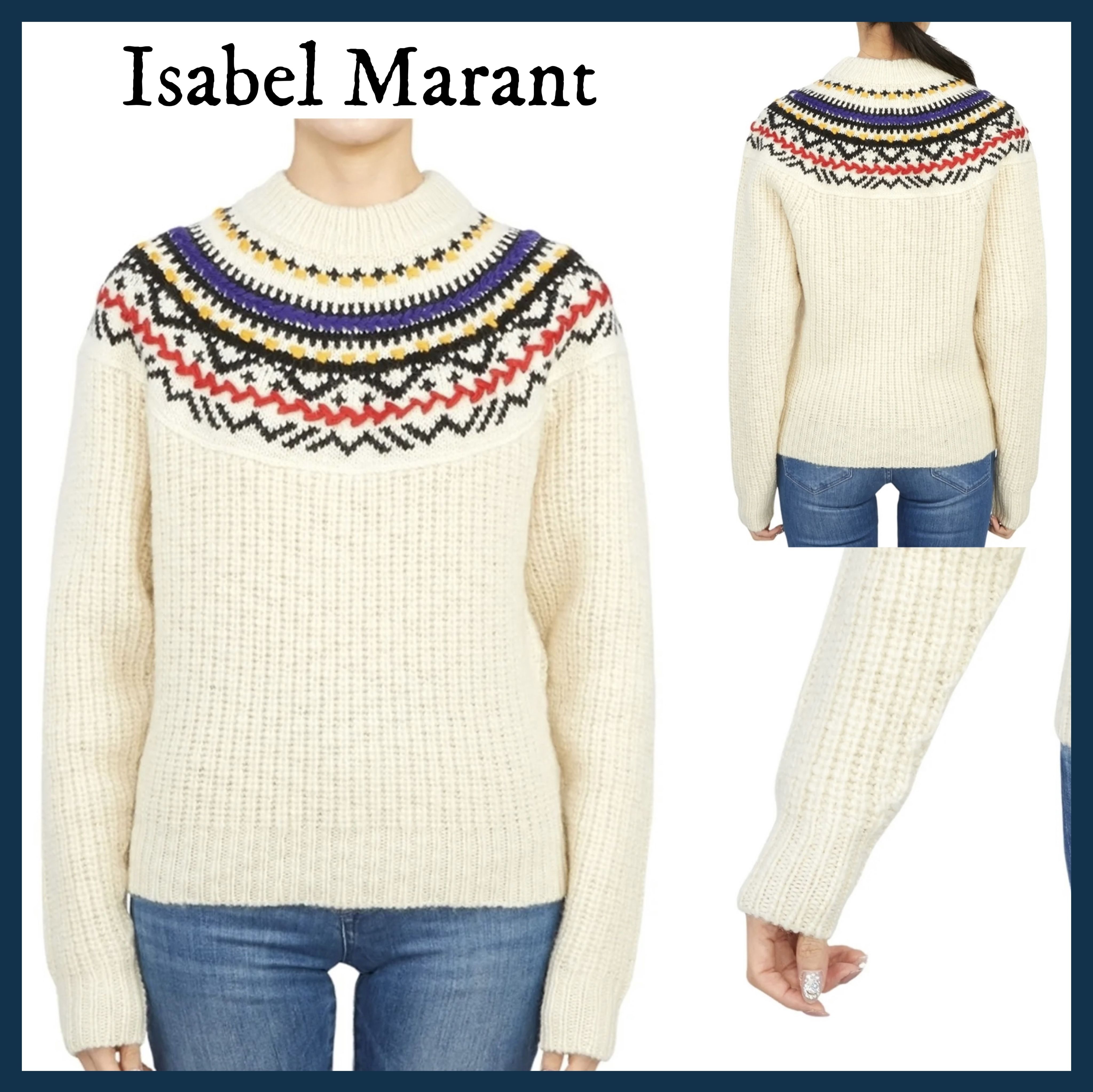 100％本物 関税込み】Isabel Marant ウール ニット セーター アイボリー トップス