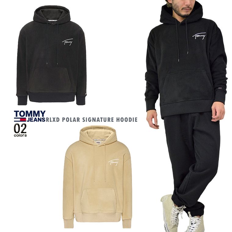 海外限定 TOMMY JEANS トミージーンズ フリースフーディ男女兼用