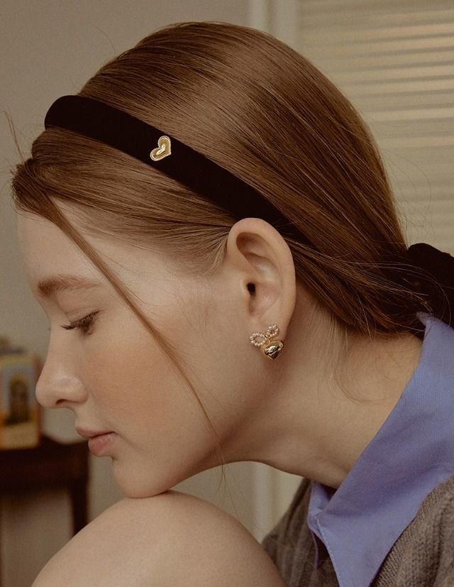【TATIANA】Pearl Heart Hook Earrings EC1947〜ハートのピアス 2e4b12ce93c6b636c4b3a489189a9d