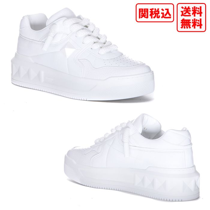 【関税込み】Valentino Garavani ホワイト One Stud スニーカー Men's luxury sneakers - One Stud white sneakers