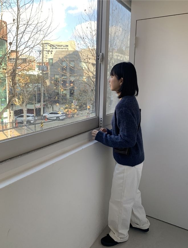 BAON】Damin Napping Cotton Straight Pants (BAON/パンツ