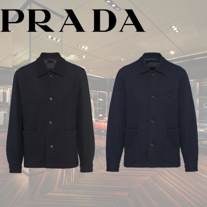 22AW】新作 ウールブレンドジャケット ◇プラダ◇全2色 (PRADA