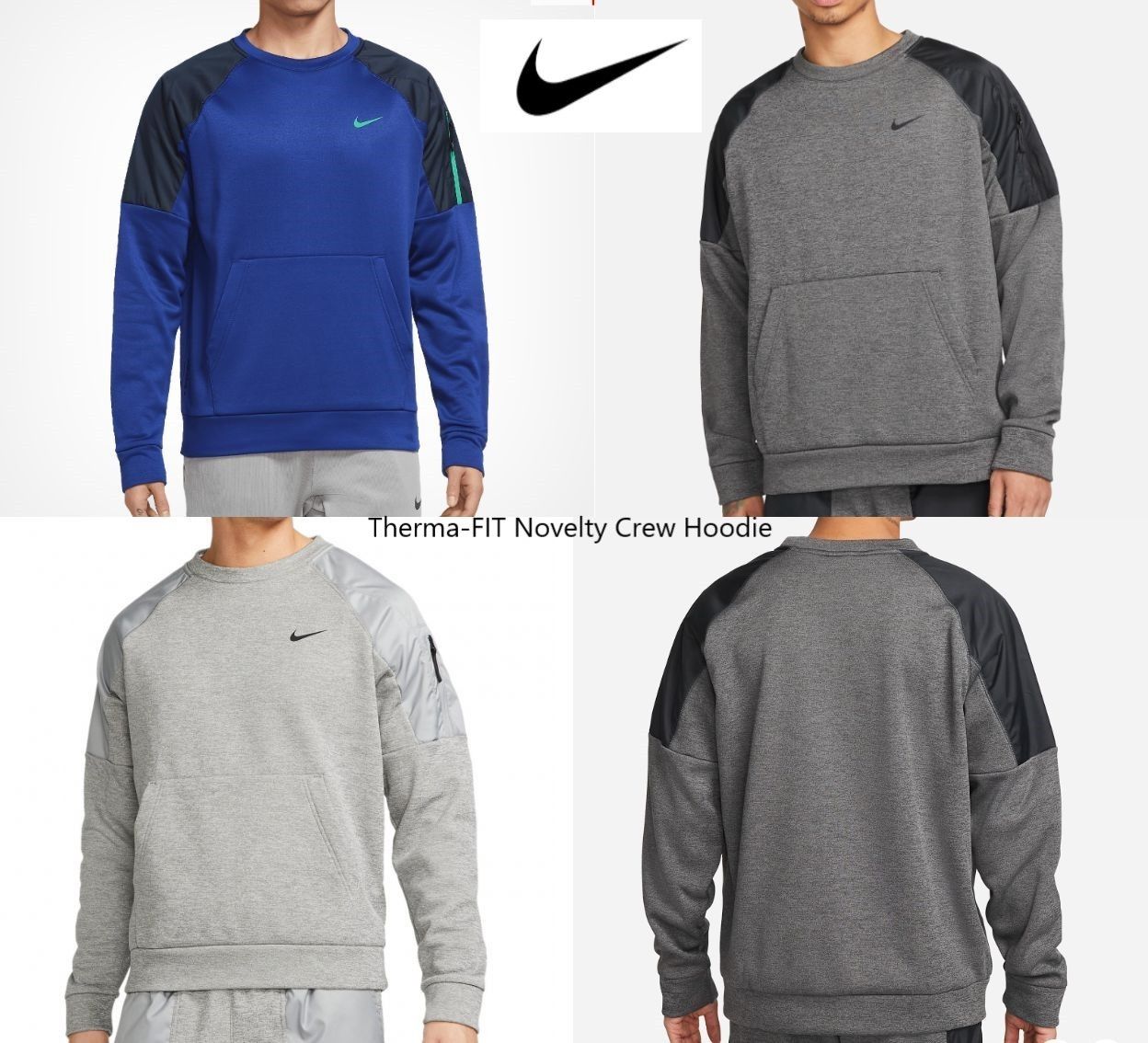 ☆Nike Therma-FIT Men's Fitness Crew フリース起毛☆ (Nike