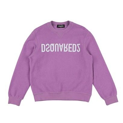 【DSQUARED2】キッズ 逆さロゴ コットン スウェット DSQUARED2】キッズ 逆さロゴ コットン スウェット トレーナー (D
