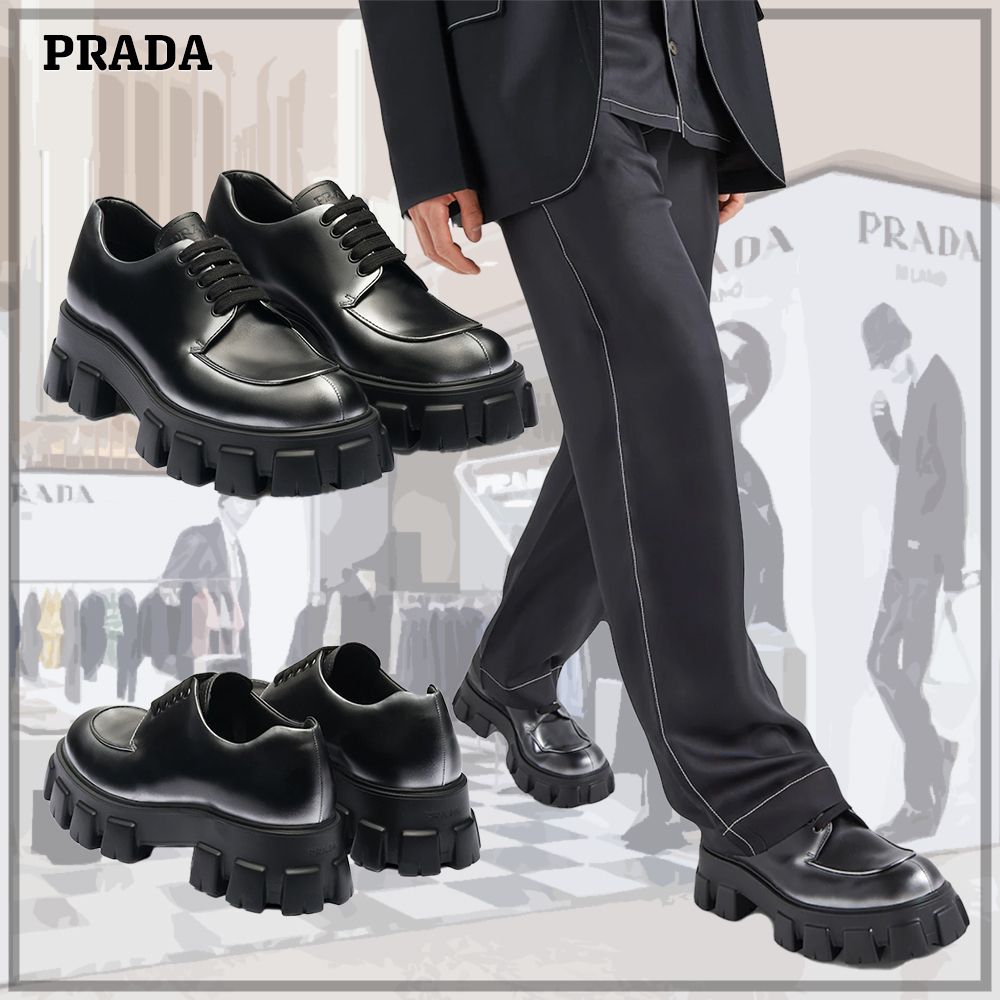 PRADA monolith レザーシューズ