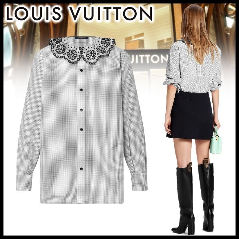 LOUIS VUITTON☆ブロデリー アングレーズ カラーシャツ (Louis Vuitton ...