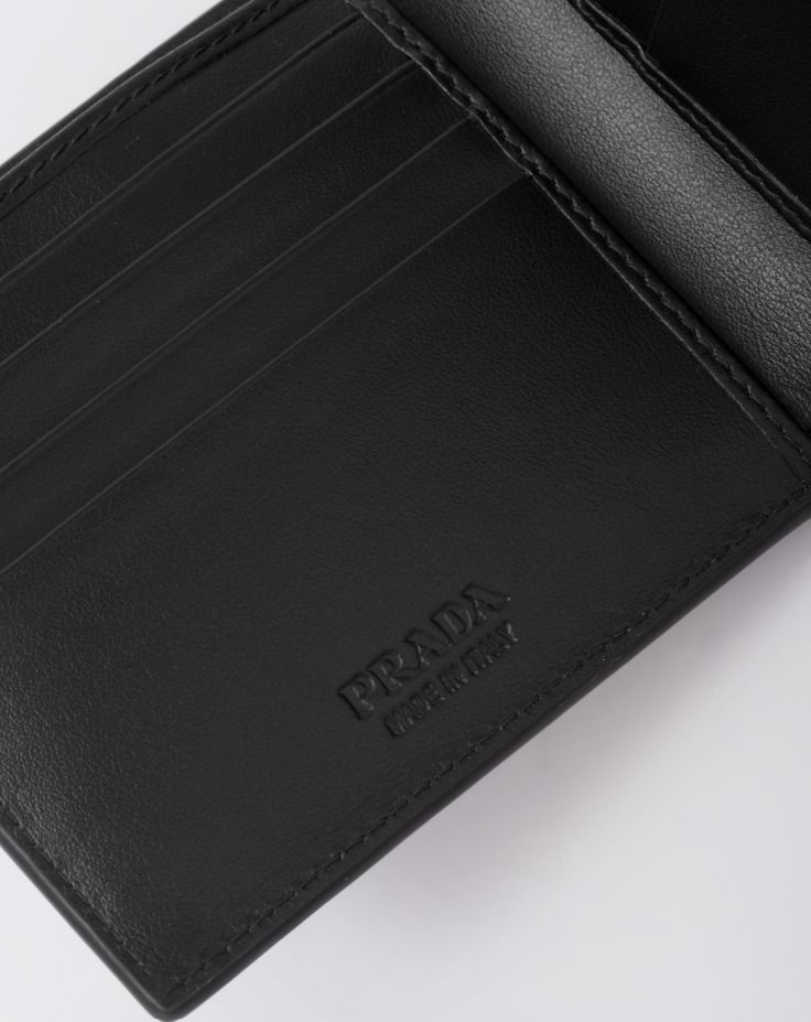 PRADA ブラッシュドレザー二つ折り財布 ARGENTO / 2MO513_2D0F PRADA ブラッシュドレザー二つ折り財布 ARGENTO / 2MO513_2D0F