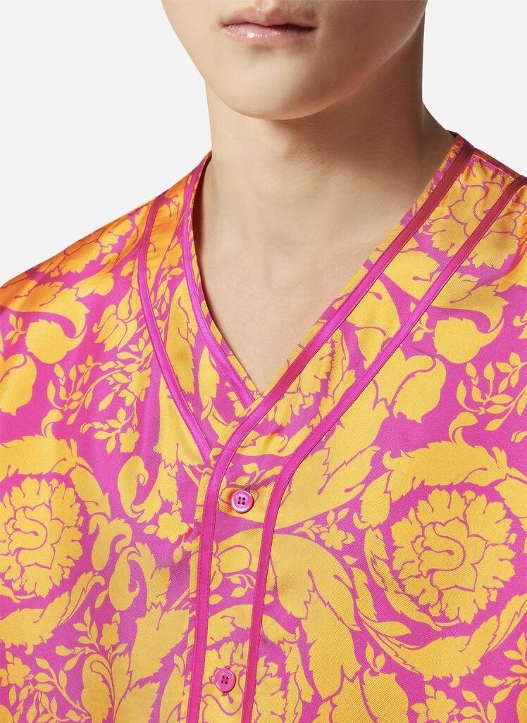 VERSACE】バロッコ シルエット シルクシャツ - alfej.com