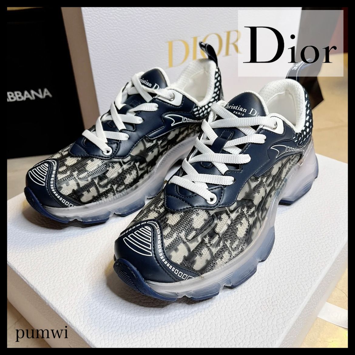 存在感バツグン♡DIOR VIBE スニーカー オブリーク (Dior/スニーカー ...