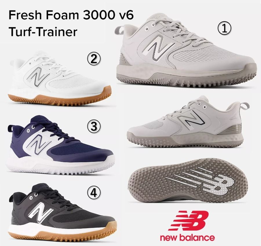2025年ファッション福袋 New Balance Fresh Foam 3000 v6 ベースボールシューズ選べる4色 シューズ