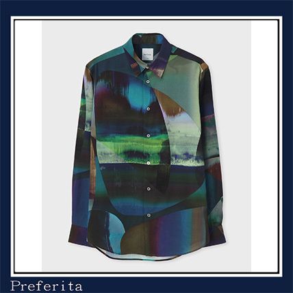 Paul Smith】プリントシャツ Abstract Paint セルロース (Paul Smith ...